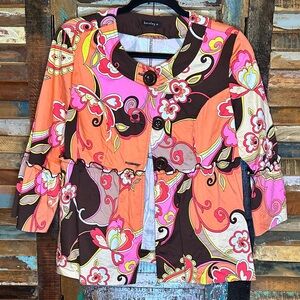 Bentley A Jacket lightweight floral! Size M
